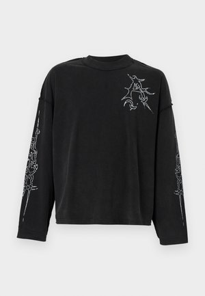 ETHNIC LONG SLEEVE UNISEX - Pikkade varrukatega topp - black