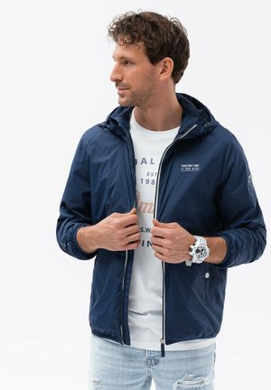 HOODED WIND OM JANP - Overgangsjakke - navy blue