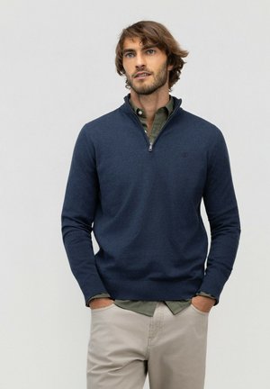El Ganso, JERSEY BÁSICO CUELLO CAMIONERO - Jersey de punto - índigo