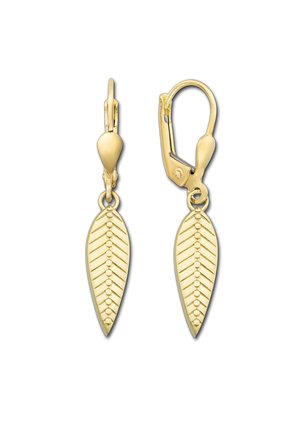 Boucles d'oreilles - weiß goldfarben