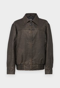 BILLIE  - Faux leather jacket - chocolate