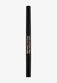 Makeup Revolution REVOLUTION DUO BROW PENCIL - Ögonbrynspenna - medium brown
