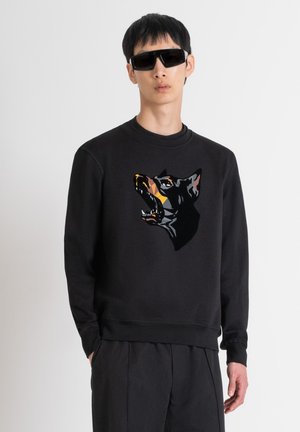 REGULAR FIT - Felpa - black
