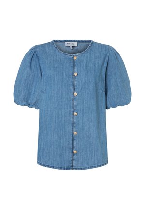 More & More, MORE & MORE SÜSSE, LEICHTE JEANSBLUSE, PUFFÄRMEL - Blouse - blue denim