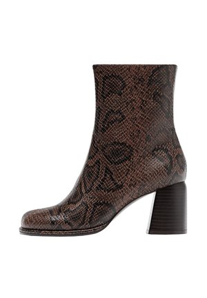 Stivaletti con tacco - black/brown