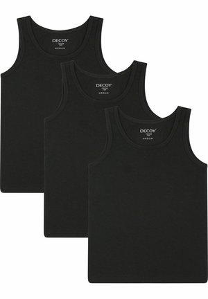 3 PACK  - Unterhemd/-shirt - black