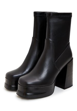 BLOCK HEEL - High Heel Stiefelette - black