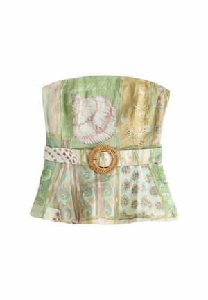 Next, Top - green pink shell print national trust x next