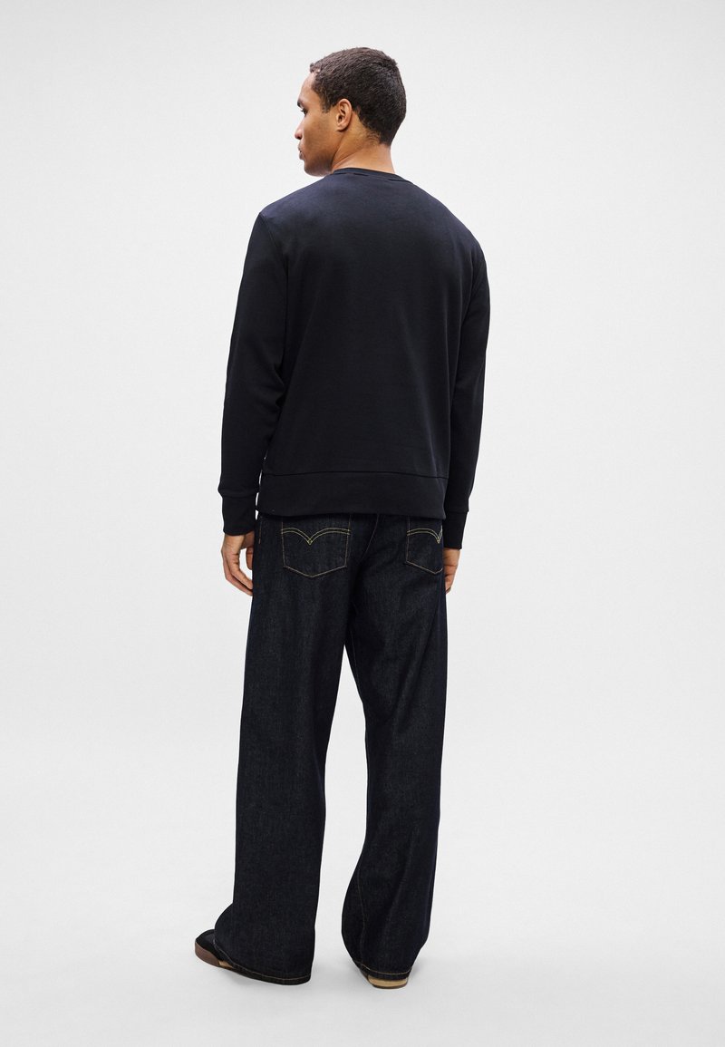 GANT CLASSIC C NECK - Sudadera - dark blue melange/azul jaspeado