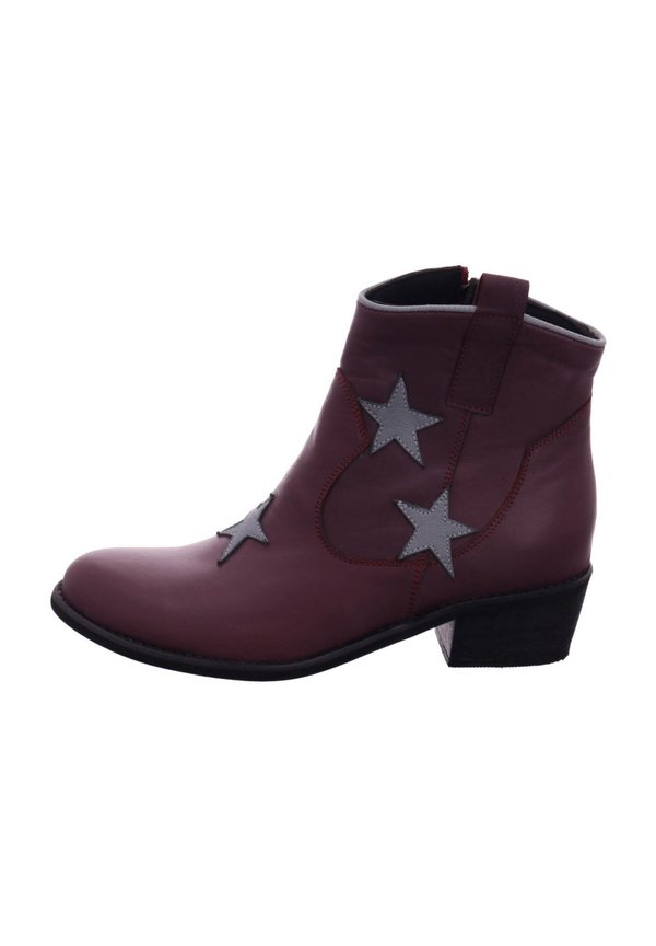 ESGANO - Cowboy-/Bikerstiefelette - burgundy