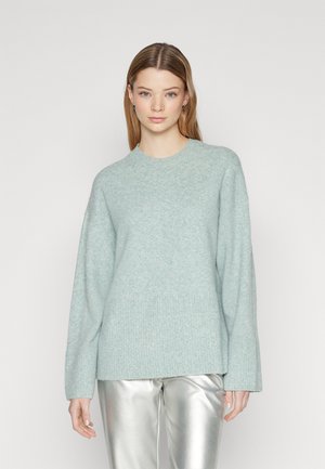 Pieces PCFLUXI LOOSE O-NECK  - Strickpullover - chinois green