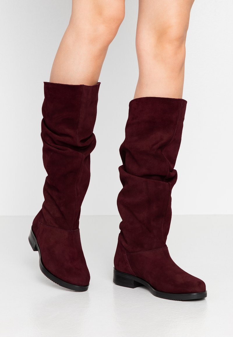 Mis Pepas Stivali Alti Burgundy Bordeaux Zalando It