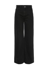 Pieces PCSELMA - Flared jeans - black denim