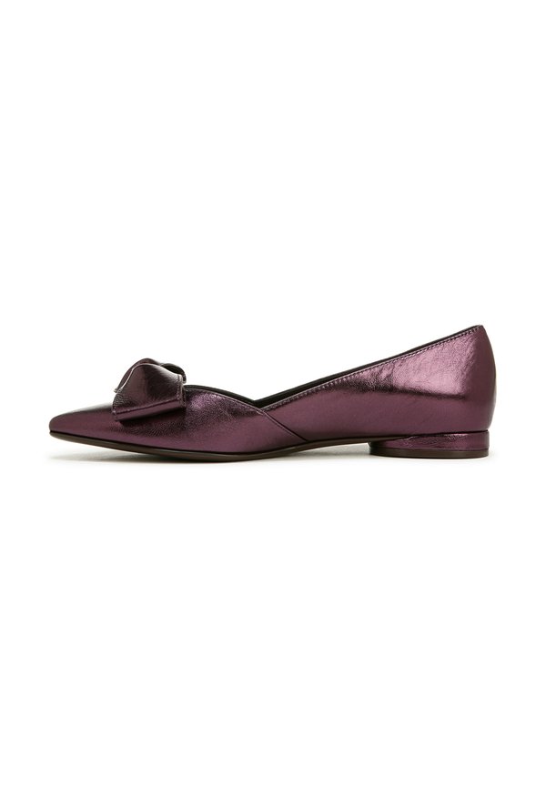 Klassischer Ballerina - deep plum purple leather