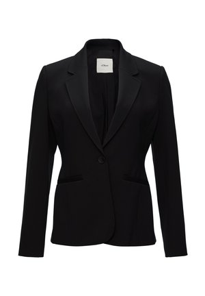 s.Oliver BLACK LABEL TAILLIERTER MIT REVERSKRAGEN - Blazer - schwarz