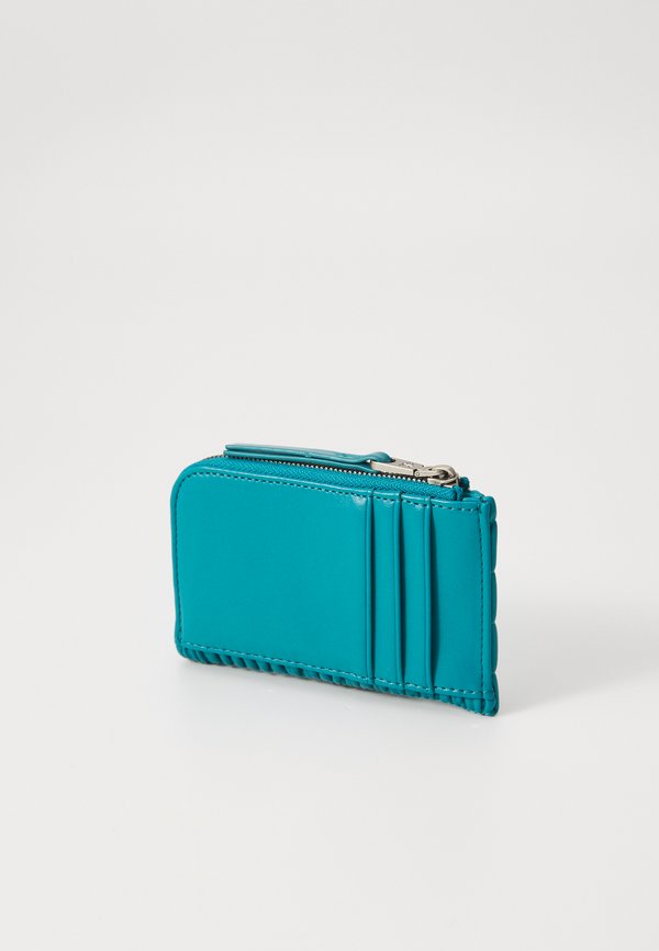 RUCHED MED ZIP - Wallet - teal slate2