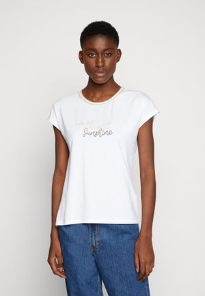 T-shirt med print - white