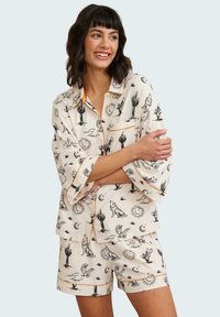 Chelsea Peers - CACTUS PRINT SET - Pyjamas - off white Thumbnail Image 1