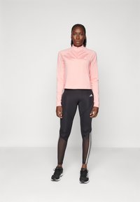 adidas Performance ZIP - Top s dlouhým rukávem - semi pink spark