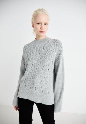 ONLLEISE FREYA HIGH NECK  - Džemperis - medium grey melange