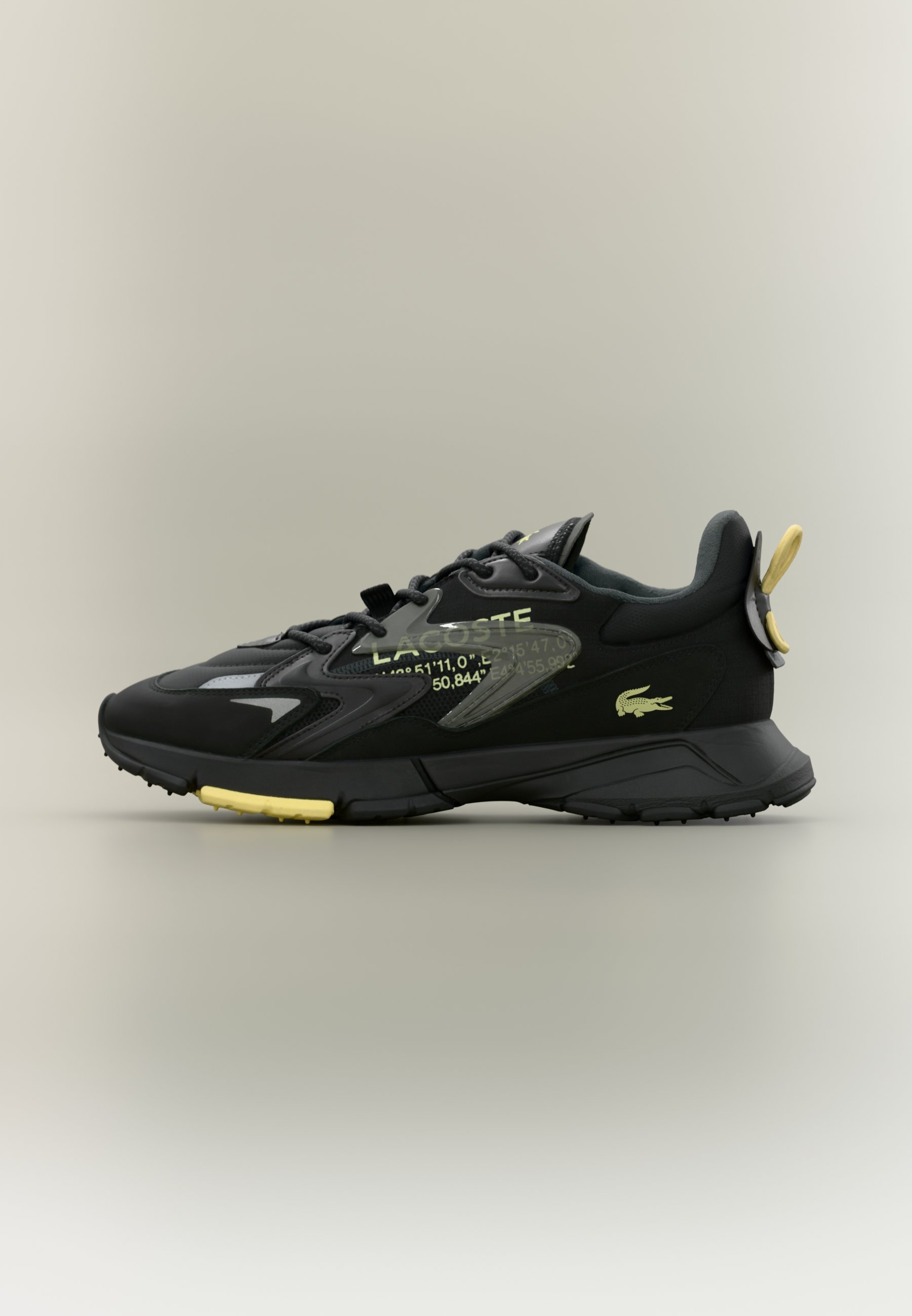 Lacoste L003 NEO TECH 125 - Zapatillas - black/light yellow/negro