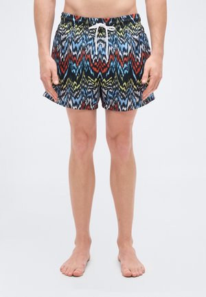 MEDIUM LENGTH - Plavecké šortky - black/multicolor