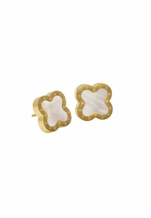 Ohrringe - gold coloured & mother of pearl white