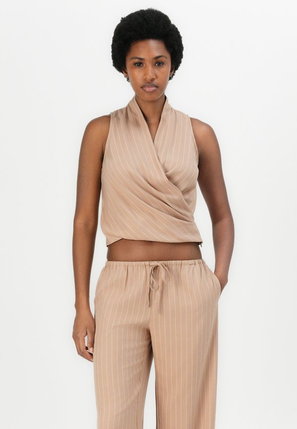 ALMERIA WRAP - Blouse - camel2