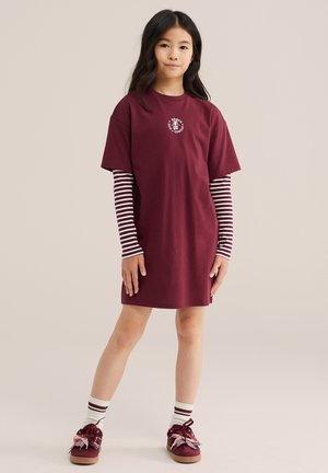 WE Fashion, WE FASHION - Trikotaažkleit - burgundy red