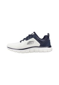 Unselected, off white engineered mesh/pu/navy trim
