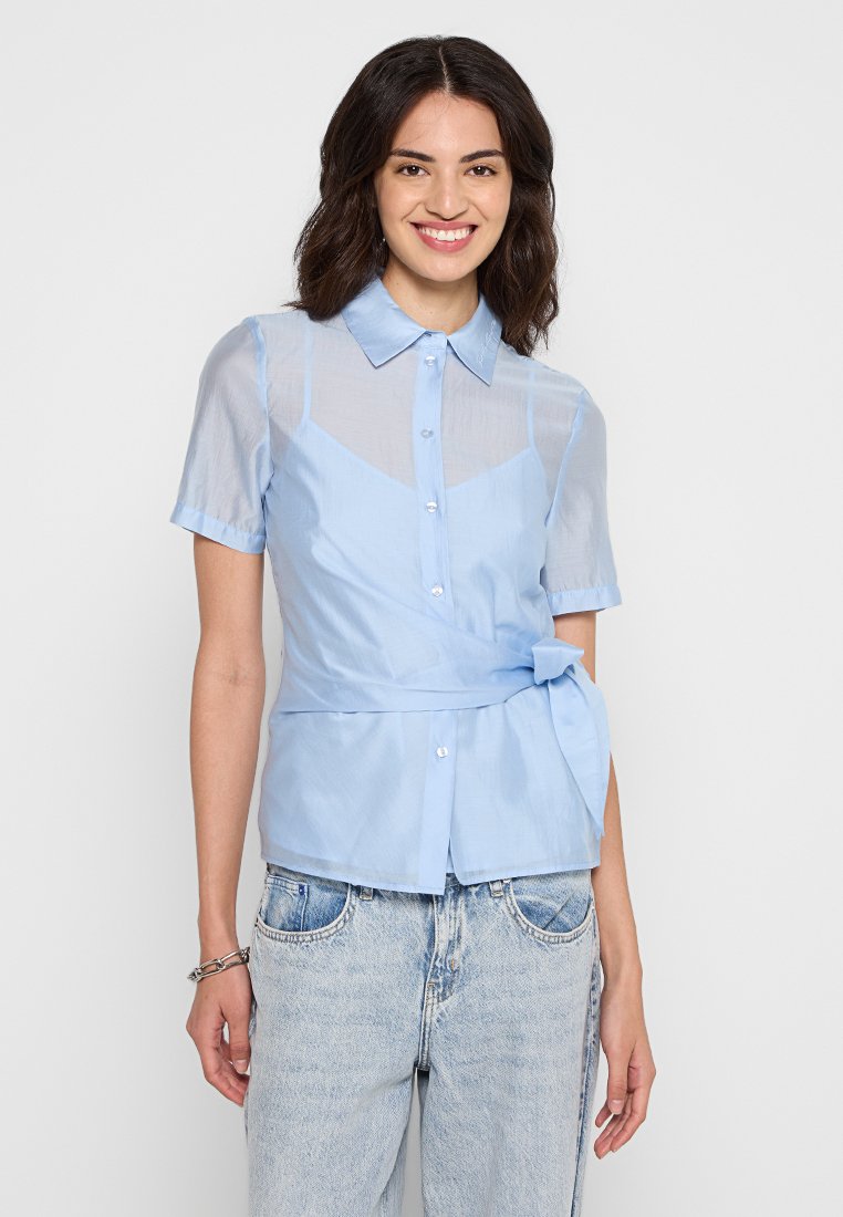 Karl Lagerfeld Overhemdblouse blauw Karl Lagerfeld Overhemdblouse blauw