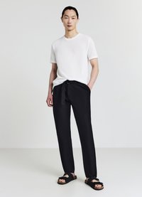 Calliope GIROCOLLO - T-shirt basic - bianco lana