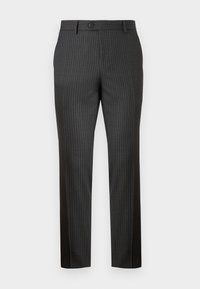 SLHSLIM THEO PINSTRIPED - Trousers - grey
