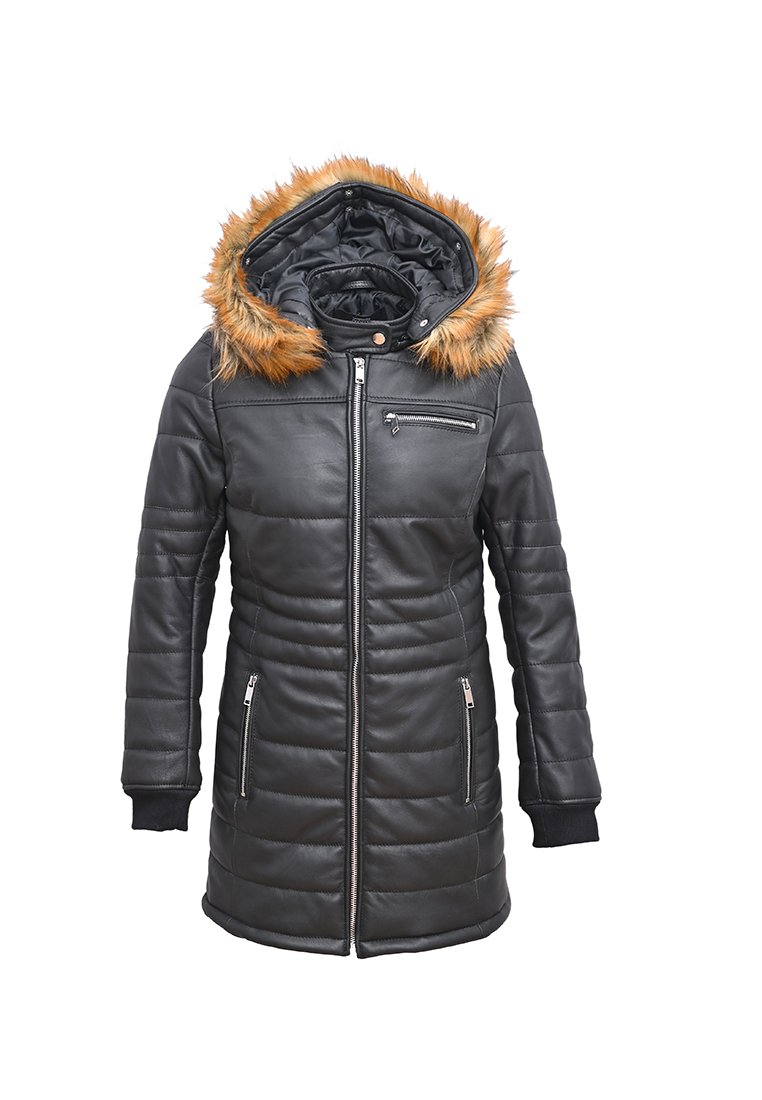 Le Temps Des Cerises Leren jas zwart