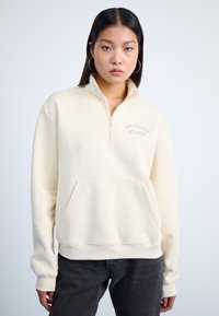 New Balance GRAPHIC QUARTER ZIP - Sweater - off-white