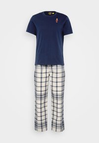 Unselected, navy/white/blue