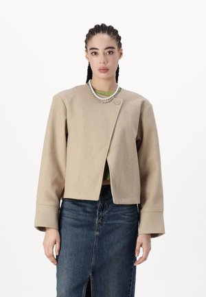 JACKET - Īss mētelis - beige