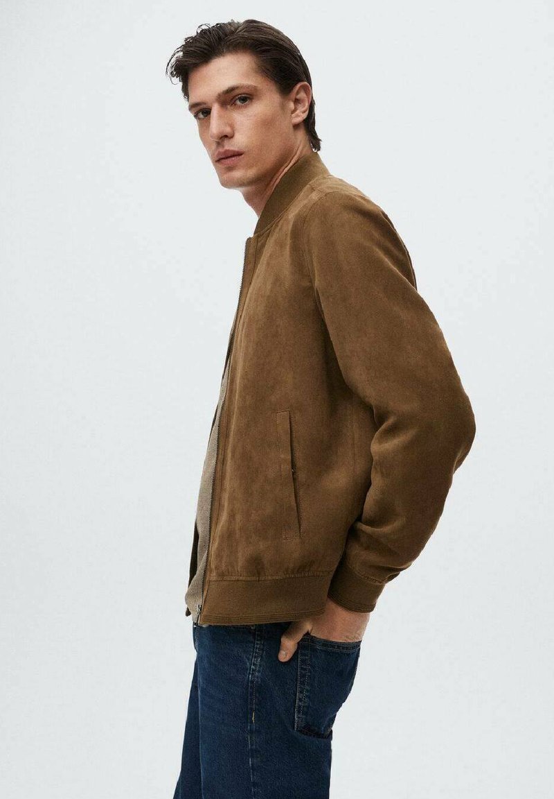 Herren Leichte Jacken | Mango Bomberjacke cognac - QU19542 Herren Leichte Jacken | Mango Bomberjacke cognac - QU19542