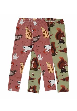 2PACK PLAYFUL CATS - Leggings - Hosen - pink