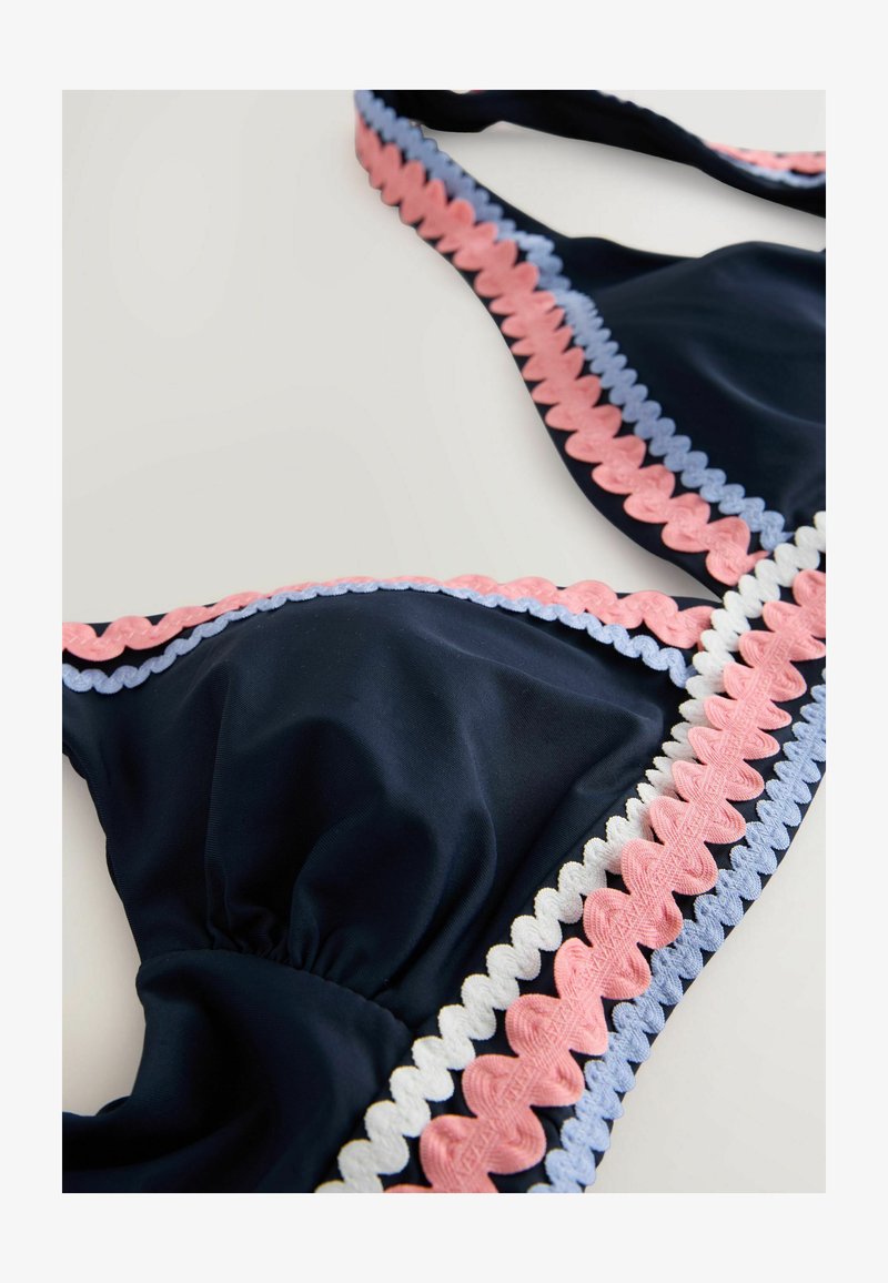 Navy Rac Next REGULAR FIT - RIC RAC TRIM TRINGLE - Haut de bikini - navy pink ...