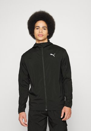RUN GRAPHIC HOODED JACKET - Veste de running - black