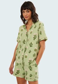 Chelsea Peers - CACTUS PRINT SET - Pyjama set - green Thumbnail Image 1