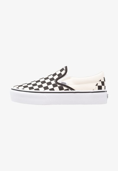 CLASSIC SLIP-ON PLATFORM - Baskets basses - black/white