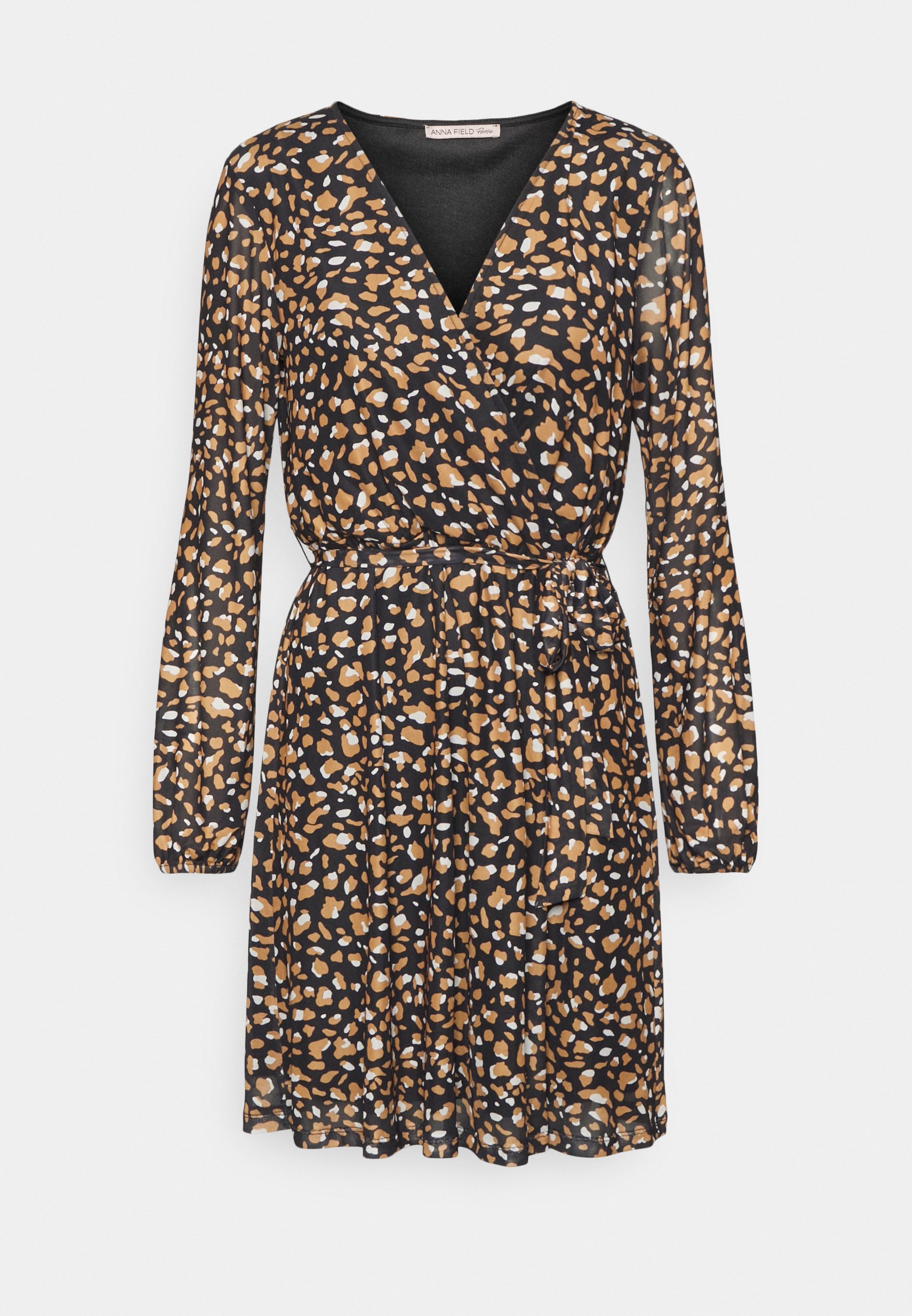 Anna Field Petite Jurk - black/yellow/zwart - Zalando.nl