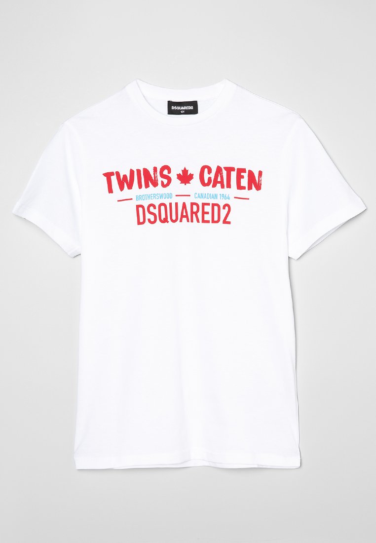 Dsquared2 T-shirt print wit Dsquared2 T-shirt print wit