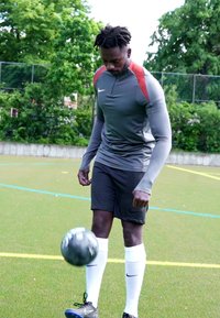 Nike Performance STRIKE DRILL TOP - Langarmshirt - iron grey/dragon red/white