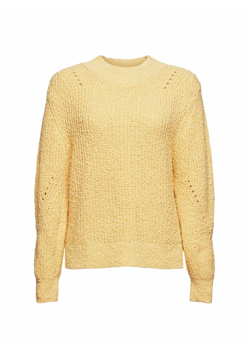 Damen Strickjacken | Esprit Strickpullover dusty yellow/gelb - FS56202 Damen Strickjacken | Esprit Strickpullover dusty yellow/gelb - FS56202