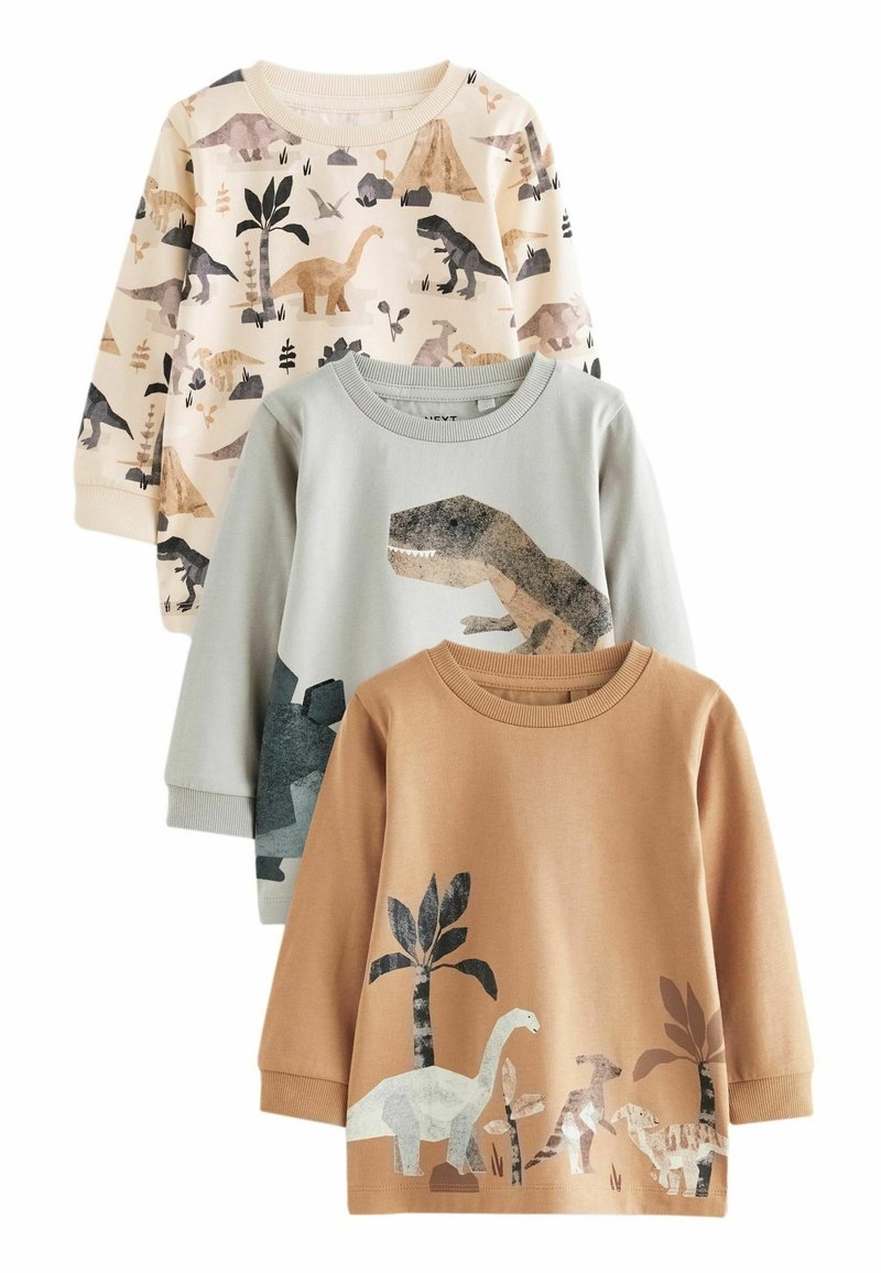 Next CHARACTER 3 PACK -REGULAR FIT - Langarmshirt - neutral dinosaur
