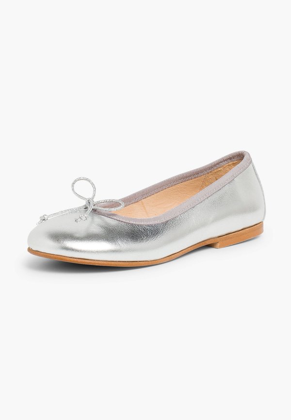 NIÑA PIEL MANOLETINAS  – Klassischer Ballerina – plata