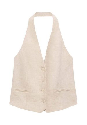 Mango BORELI - Waistcoat - light pastel grey